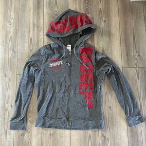 Gently used PINK Wisconsin Badgers zip up hoodie